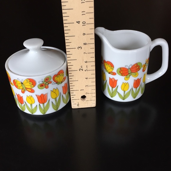 Vintage 1970s cream & sugar set - Picture 13 of 14
